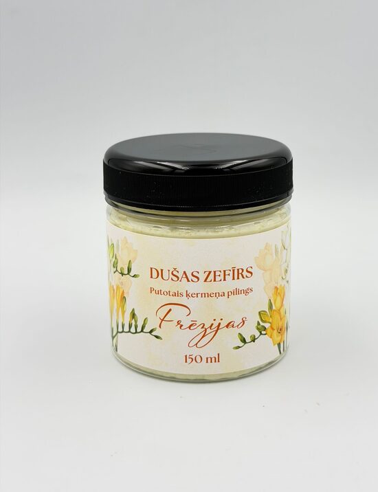 Frēzijas dušas zefīrs – putotais ķermeņa pīlings 150ml.